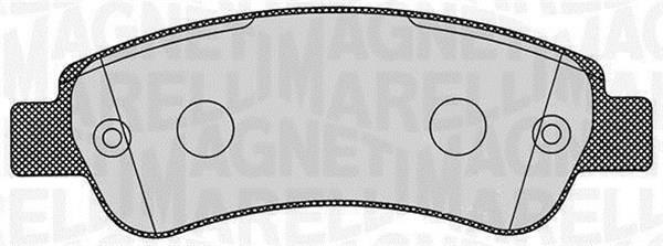 Jogo de 4 pastilhas de travão MAGNETI MARELLI ref. 363916060191