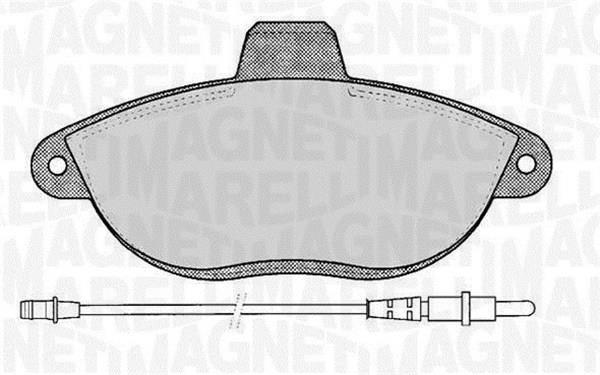 Jogo de 4 pastilhas de travão MAGNETI MARELLI ref. 363916060192