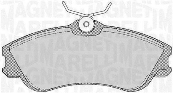 Jogo de 4 pastilhas de travão MAGNETI MARELLI ref. 363916060199