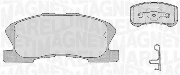 Jogo de 4 pastilhas de travão MAGNETI MARELLI ref. 363916060209