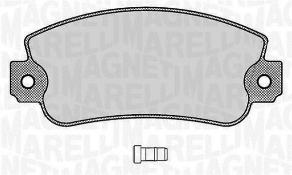 Jogo de 4 pastilhas de travão MAGNETI MARELLI ref. 363916060212
