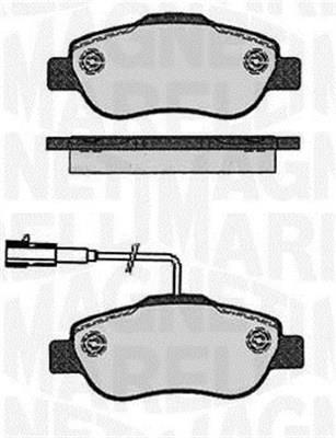 Jogo de 4 pastilhas de travão MAGNETI MARELLI ref. 363916060215