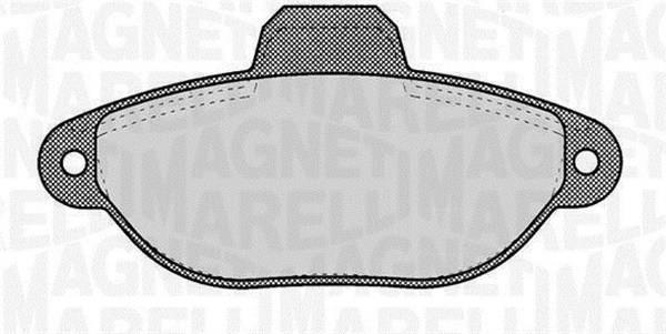 Jogo de 4 pastilhas de travão MAGNETI MARELLI ref. 363916060220