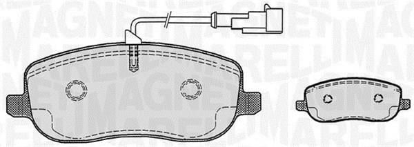 Jogo de 4 pastilhas de travão MAGNETI MARELLI ref. 363916060224