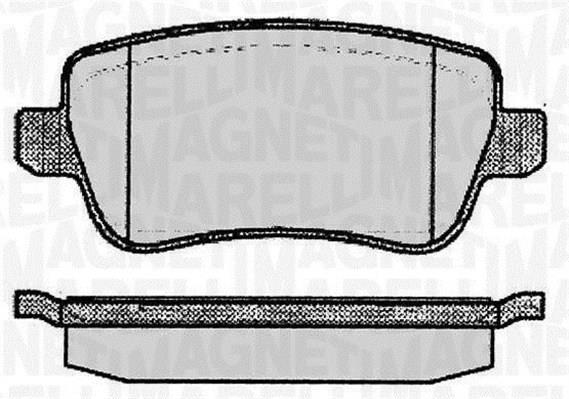 Jogo de 4 pastilhas de travão MAGNETI MARELLI ref. 363916060225