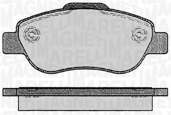 Jogo de 4 pastilhas de travão MAGNETI MARELLI ref. 363916060236