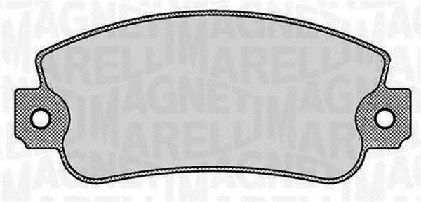 Jogo de 4 pastilhas de travão MAGNETI MARELLI ref. 363916060237