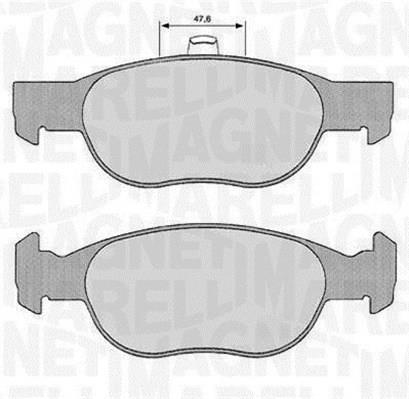 Jogo de 4 pastilhas de travão MAGNETI MARELLI ref. 363916060240