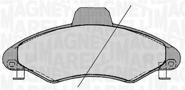Jogo de 4 pastilhas de travão MAGNETI MARELLI ref. 363916060247