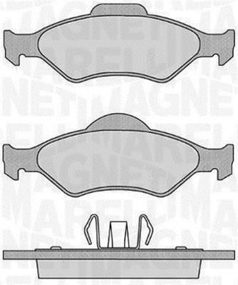 Jogo de 4 pastilhas de travão MAGNETI MARELLI ref. 363916060251