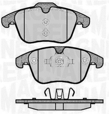Jogo de 4 pastilhas de travão MAGNETI MARELLI ref. 363916060263