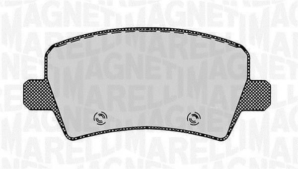 Jogo de 4 pastilhas de travão MAGNETI MARELLI ref. 363916060264
