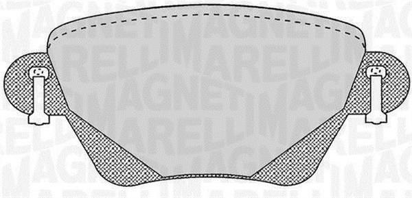 Jogo de 4 pastilhas de travão MAGNETI MARELLI ref. 363916060265