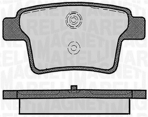 Jogo de 4 pastilhas de travão MAGNETI MARELLI ref. 363916060267