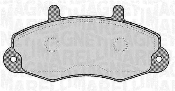 Jogo de 4 pastilhas de travão MAGNETI MARELLI ref. 363916060268