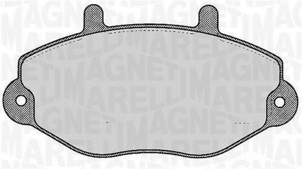 Jogo de 4 pastilhas de travão MAGNETI MARELLI ref. 363916060270
