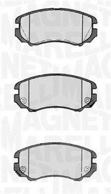 Jogo de 4 pastilhas de travão MAGNETI MARELLI ref. 363916060277