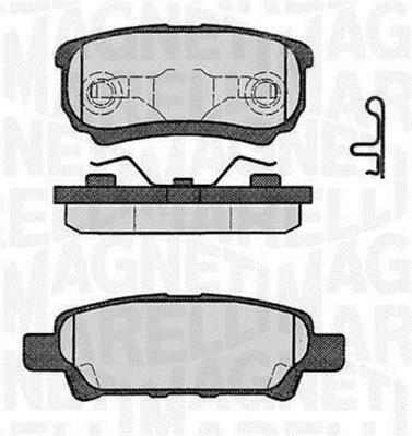 Jogo de 4 pastilhas de travão MAGNETI MARELLI ref. 363916060285