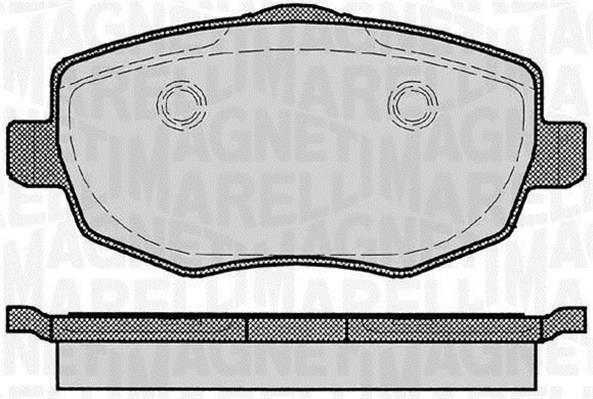 Jogo de 4 pastilhas de travão MAGNETI MARELLI ref. 363916060291