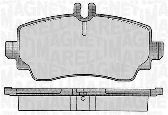 Jogo de 4 pastilhas de travão MAGNETI MARELLI ref. 363916060301