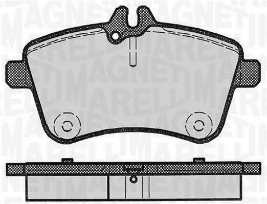 Jogo de 4 pastilhas de travão MAGNETI MARELLI ref. 363916060302