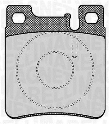 Jogo de 4 pastilhas de travão MAGNETI MARELLI ref. 363916060303