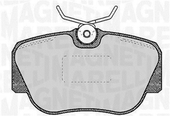 Jogo de 4 pastilhas de travão MAGNETI MARELLI ref. 363916060305