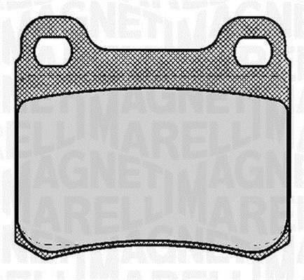 Jogo de 4 pastilhas de travão MAGNETI MARELLI ref. 363916060306