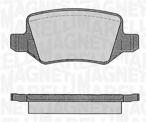 Jogo de 4 pastilhas de travão MAGNETI MARELLI ref. 363916060308