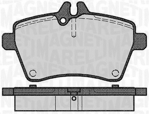 Jogo de 4 pastilhas de travão MAGNETI MARELLI ref. 363916060309