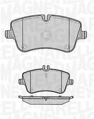 Jogo de 4 pastilhas de travão MAGNETI MARELLI ref. 363916060312