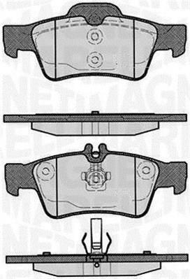 Jogo de 4 pastilhas de travão MAGNETI MARELLI ref. 363916060316