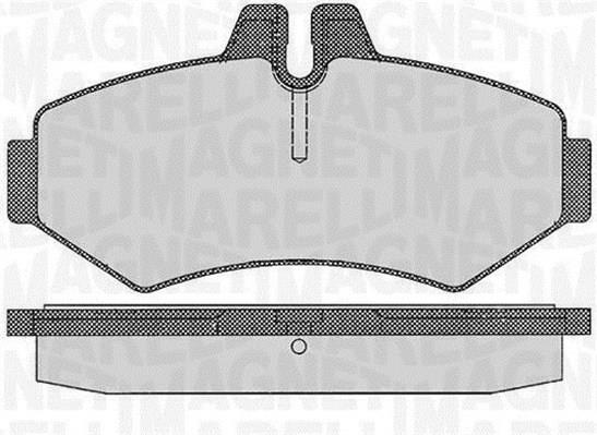 Jogo de 4 pastilhas de travão MAGNETI MARELLI ref. 363916060319