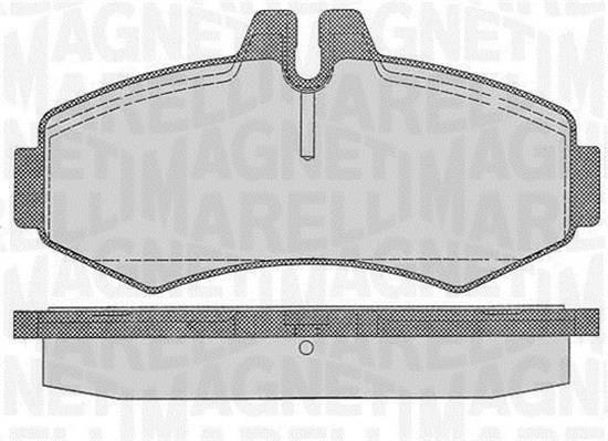 Jogo de 4 pastilhas de travão MAGNETI MARELLI ref. 363916060327