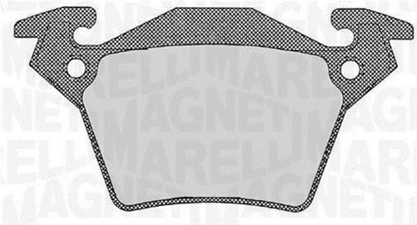 Jeu de 4 plaquettes de frein MAGNETI MARELLI ref. 363916060328