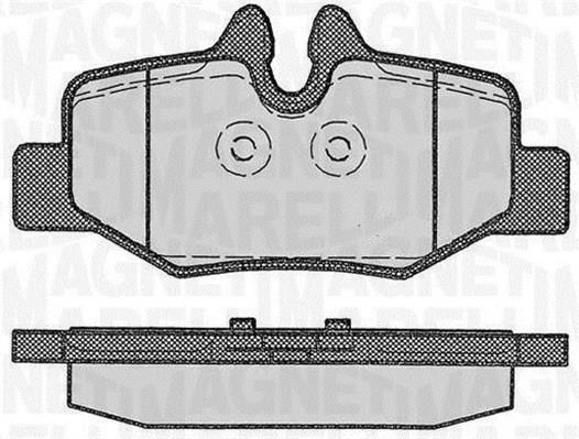 Jogo de 4 pastilhas de travão MAGNETI MARELLI ref. 363916060330