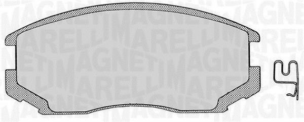 Jogo de 4 pastilhas de travão MAGNETI MARELLI ref. 363916060333