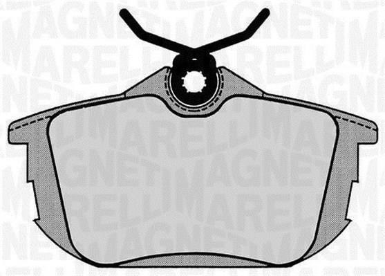 Jogo de 4 pastilhas de travão MAGNETI MARELLI ref. 363916060336