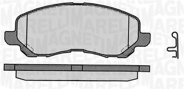 Jogo de 4 pastilhas de travão MAGNETI MARELLI ref. 363916060338
