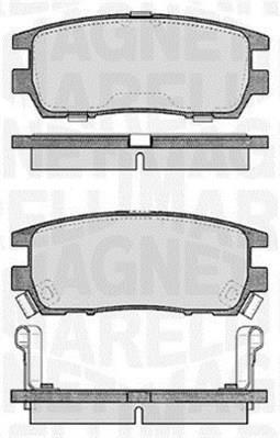 Jogo de 4 pastilhas de travão MAGNETI MARELLI ref. 363916060341