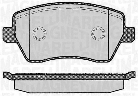 Jogo de 4 pastilhas de travão MAGNETI MARELLI ref. 363916060347