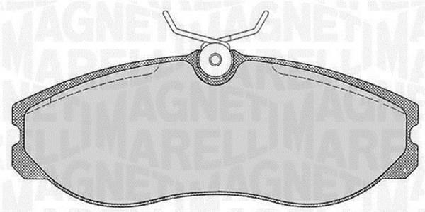 Jogo de 4 pastilhas de travão MAGNETI MARELLI ref. 363916060352