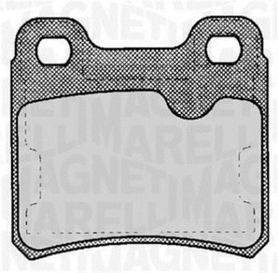 Jogo de 4 pastilhas de travão MAGNETI MARELLI ref. 363916060359