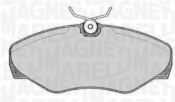 Jogo de 4 pastilhas de travão MAGNETI MARELLI ref. 363916060371