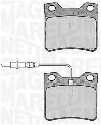 Jogo de 4 pastilhas de travão MAGNETI MARELLI ref. 363916060375