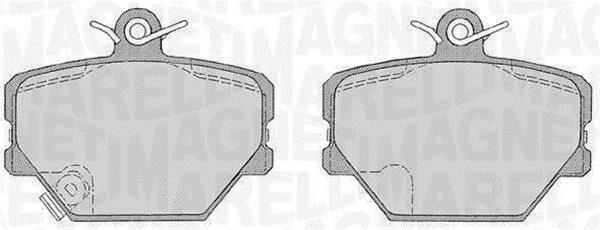 Jeu de 4 plaquettes de frein MAGNETI MARELLI ref. 363916060398