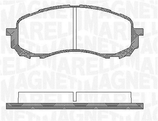 Jogo de 4 pastilhas de travão MAGNETI MARELLI ref. 363916060400