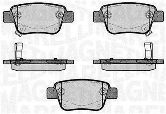Jogo de 4 pastilhas de travão MAGNETI MARELLI ref. 363916060403