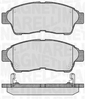 Jogo de 4 pastilhas de travão MAGNETI MARELLI ref. 363916060406