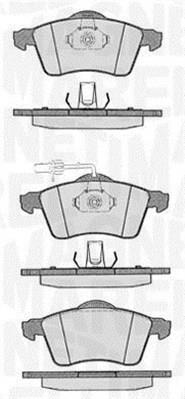 Jogo de 4 pastilhas de travão MAGNETI MARELLI ref. 363916060419